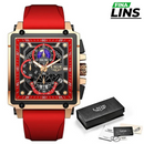 Lige Hourman - Relógio de Pulso Masculino Impermeável