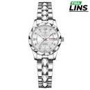 Relógio de Aço Inoxidável à Prova d'água Feminino - BINBOND Quartz Original