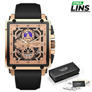 Lige Hourman - Relógio de Pulso Masculino Impermeável