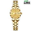 Relógio de Aço Inoxidável à Prova d'água Feminino - BINBOND Quartz Original