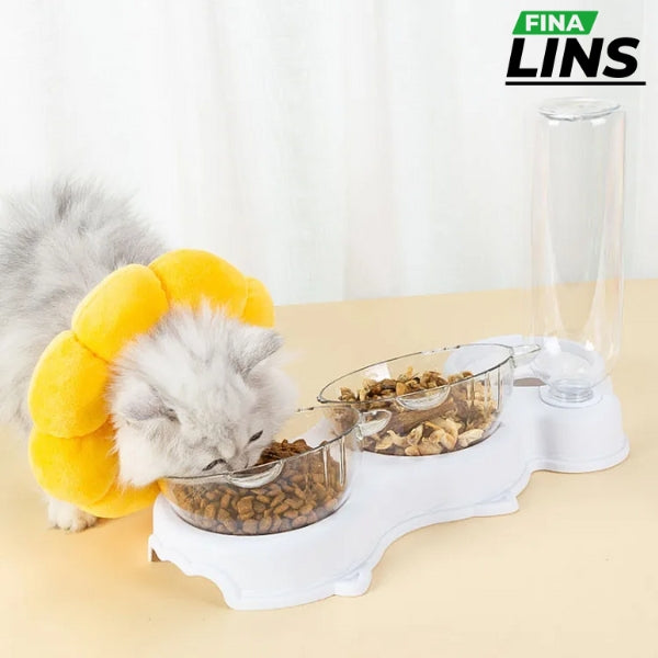 Tigela Ortopédica Anti Vômito para Pets - Bebedouro Automático