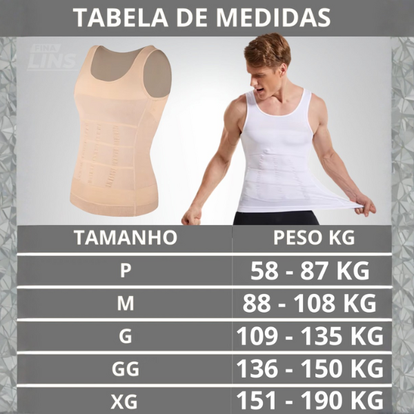 Camisa de Compressão Modeladora Masculina - FitFormPro