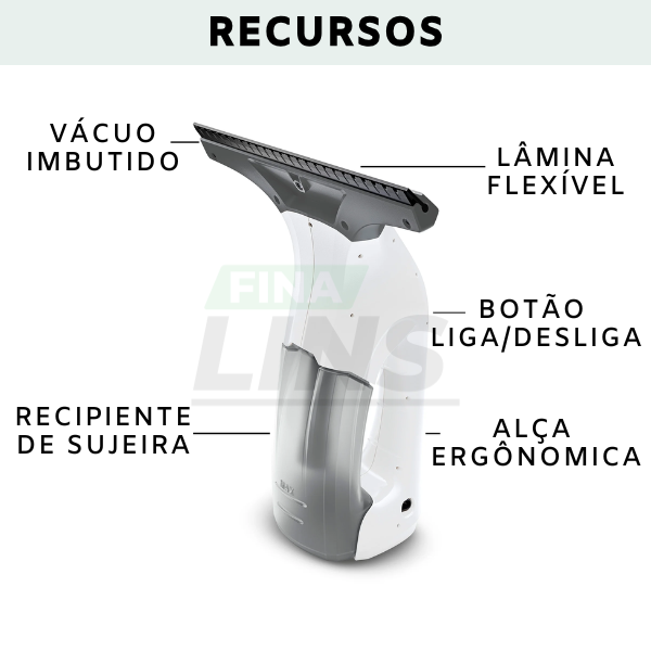 Fast Lins - Rodo de limpeza à Vácuo