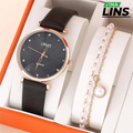 Relógio Feminino Linjie - Conjunto de Luxo
